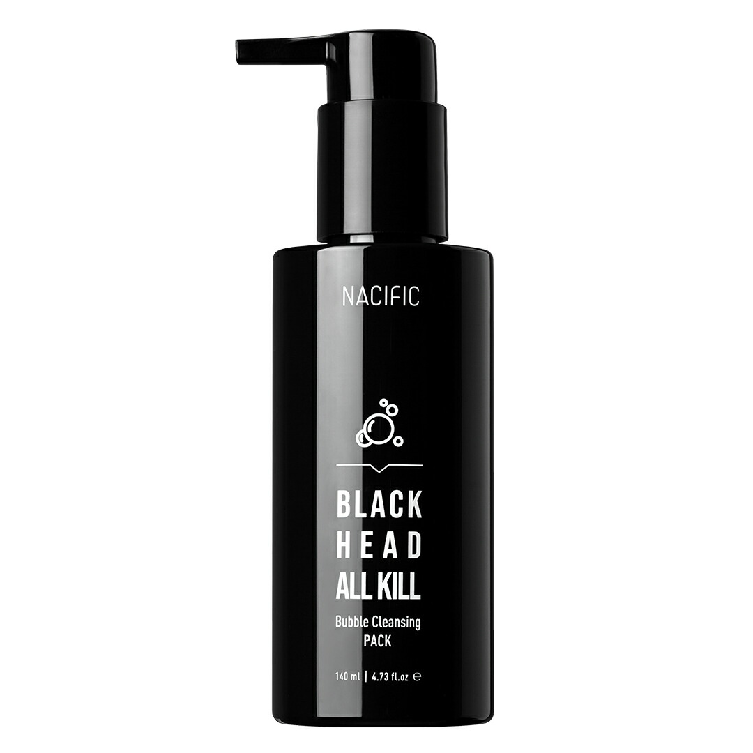 楽天市場 公式 Nacific ブラックヘッド オールキル バブル クレンジング パック ナシフィック 韓国コスメ 韓国スキンケア スキンケア 毛穴 黒ずみ 炭 緑茶 ヒアルロン酸 ジェル オールインワン マッサージ 毛穴ケア 自然由来 肌のキメ 角質 泡 敏感肌 老廃物 皮脂