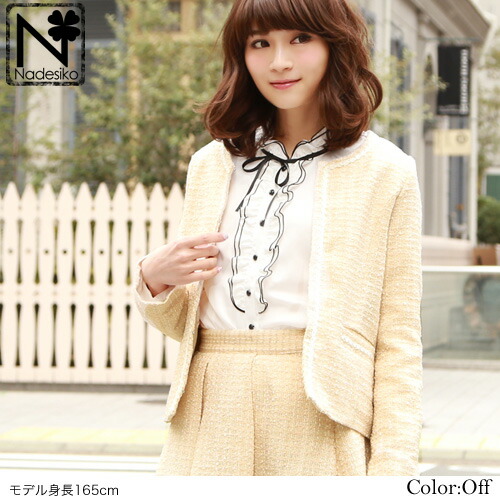 楽天市場 期間限定クーポン パイピングフリル長袖ブラウス レディース 入学式 白 長袖 リボン 卒業式 ママ ビジネス オフィス コーラス 演奏会 スーツ インナー ブラウス コーデ 洋服 小物 なでしこ