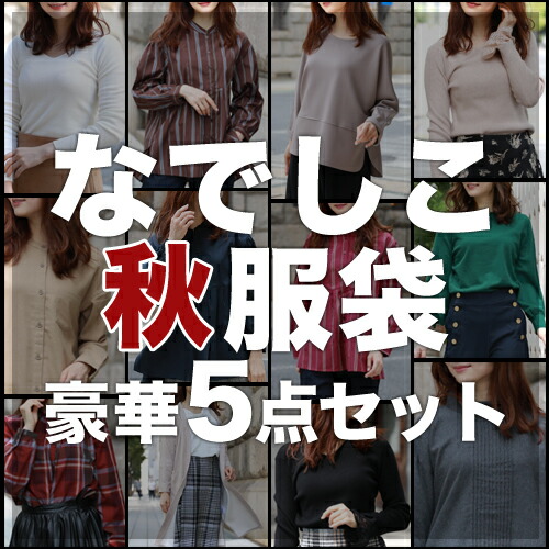 福袋 2024 レディース　あの噂の秋服袋豪華5点セット今季のお勧めアイテムが入る福袋 チュニック・カーディガンorトッパー・デザインプルオーバ・デザインブラウスorシャツ・デザインニット