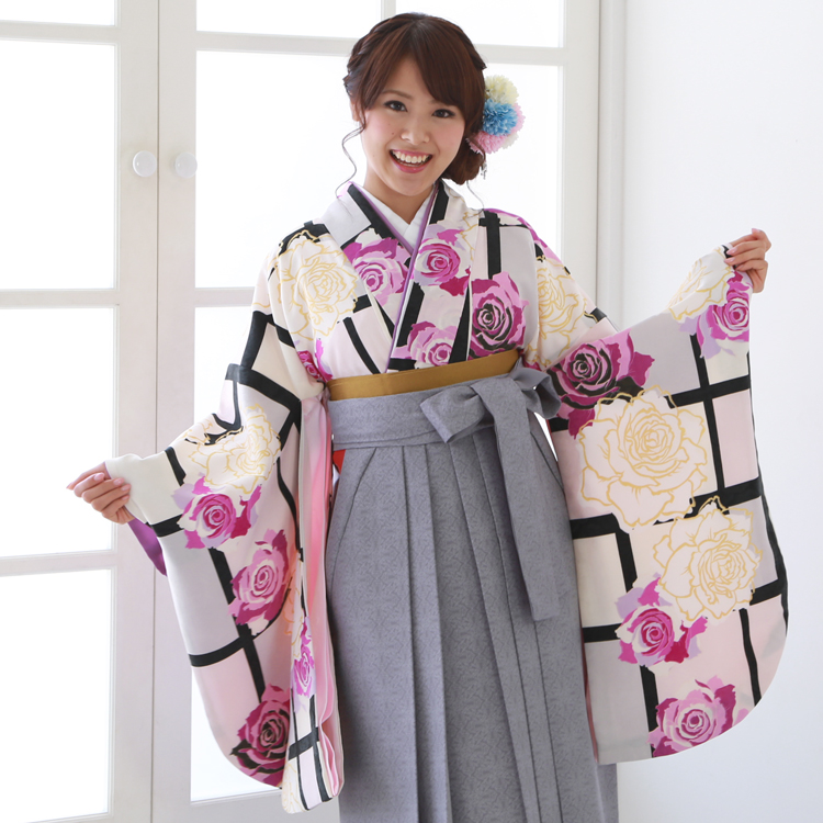 袴フルセット ジュニア用 135～150cm 袴変更可 卒業式 NO34169の+