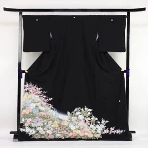 【7/19 20:00～7/26 1:59まで最大2,000円OFFクーポン】【レンタル】[留袖 レンタル]「なでしこ」 本加賀友禅黒留袖１９点フルコーディネートセット【smtb-k】〔消費税込み〕｜洋服・小物　なでしこ
