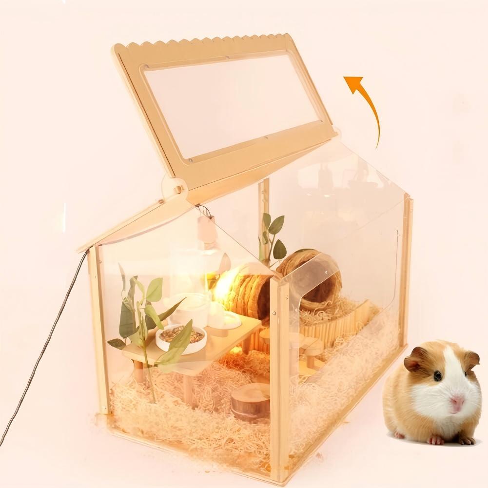 楽天市場】新版 700 ハムスター ケージ 大型 最適化 全面クリア 透明