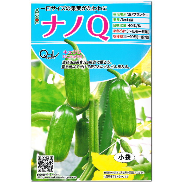 楽天市場 ミニキュウリ 胡瓜 種子 ナノq 10粒 きゅうり なえ屋 楽天市場 ミニキュウリ 胡瓜 種子 ナノq 10粒 きゅうり なえ屋
