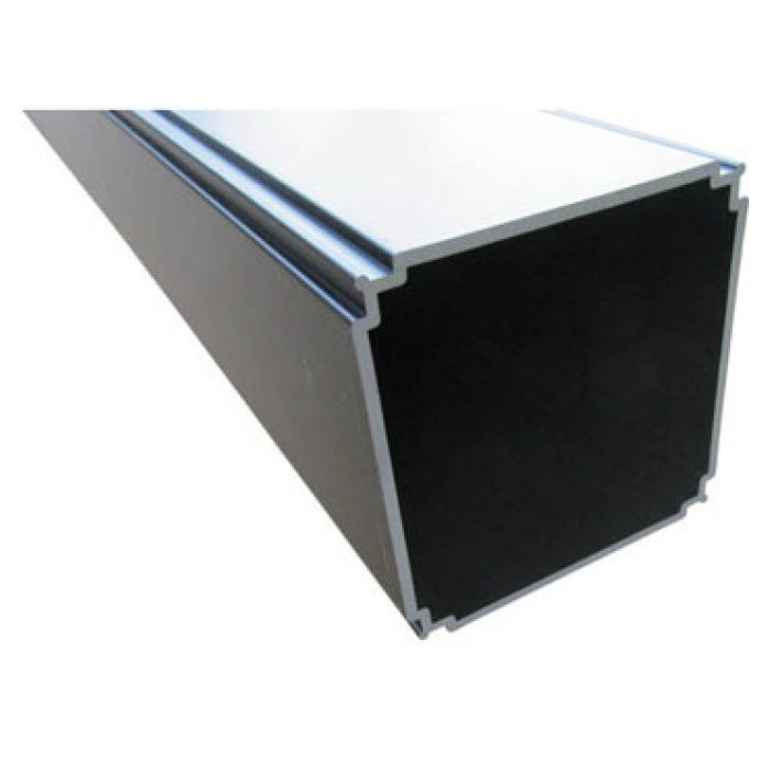 アルミバルコニー柱BB100K 70&times;70&times;2.1&times;3Mブラック｜ホームプラザナフコ店