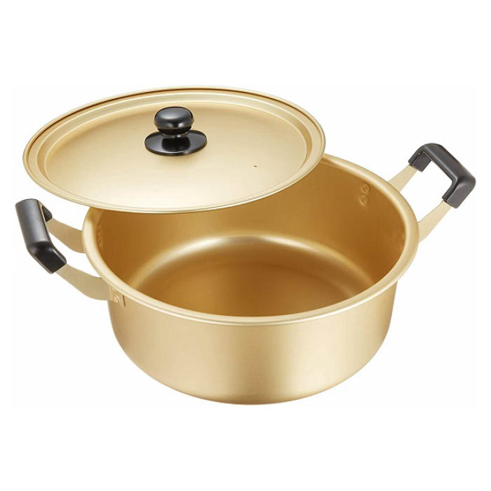 【新品未使用】アカオアルミ しゅう酸実用鍋 45cm（丸棒ハンドル）業務用 しゅう酸実用鍋 【硬質】