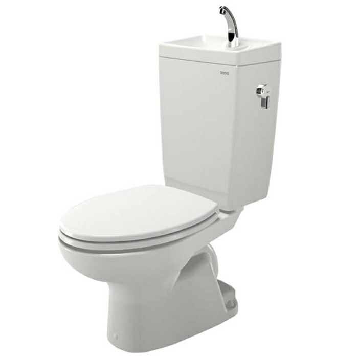 TOTO 手洗付密結型トイレ(セット品) 床排水芯/200排水芯/手洗有/アイボリー