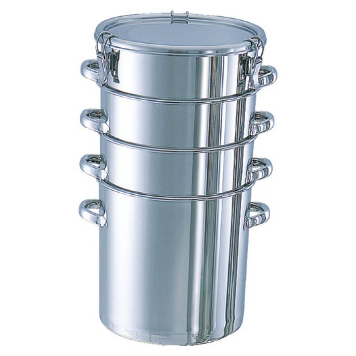 UNISEX S/M EBM-8873100 EBM ステンレス 二重保温食缶 30cm (EBM8873100)
