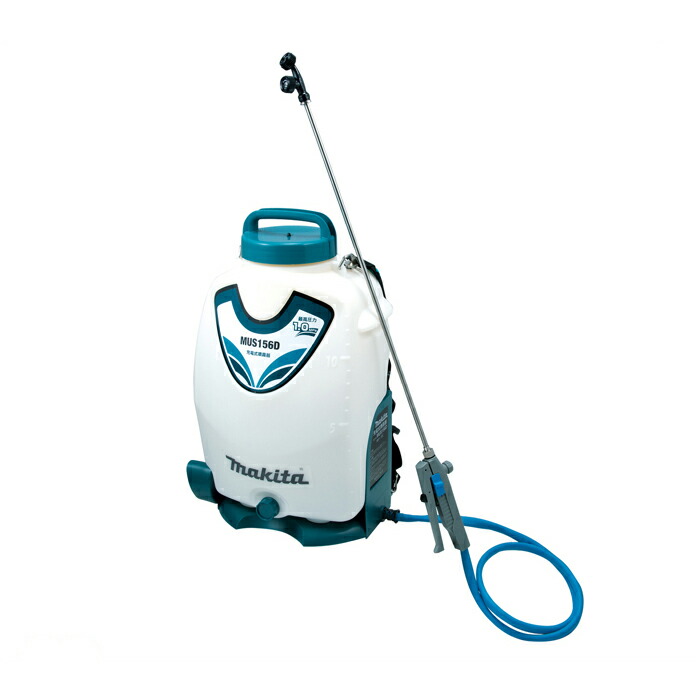 マキタ 18V 充電式 噴霧器 (バッテリ・充電器別売) 青 MUS156DZ 楽天市場】makita マキタ 充電式噴霧器 MUS156DRF バッテリー＋