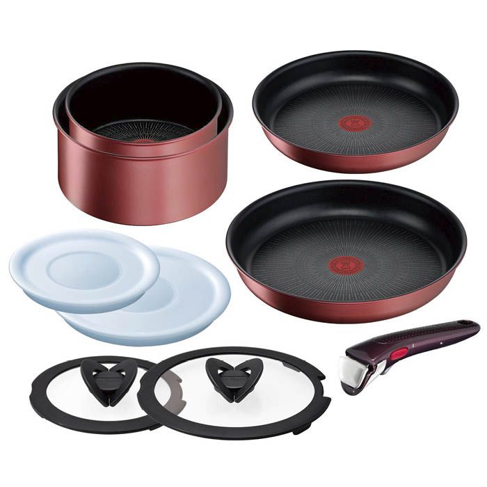 新品ティファール【T-fal】IH ・モーヴレッド・アンリミテッド セット9 楽天市場】TFAL インジニオネオ IHモーヴレッド・アンリミテッド
