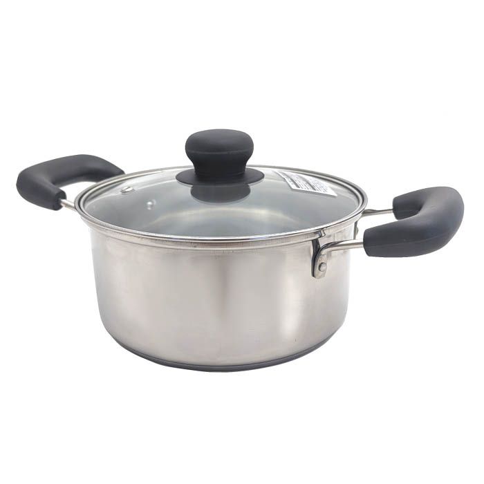 楽天市場】エイトプラン IH対応ステンレス三層底 両手鍋22cm : ホー