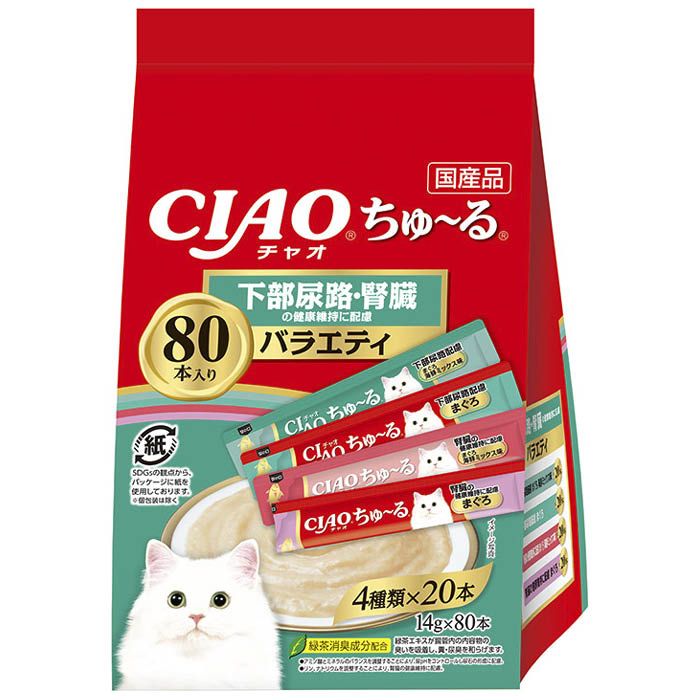 【未開封品】ちゅーる　厳選お魚バラエティ50本を10袋　【500本】 CIAOちゅーる 厳選お魚バラエティ 14g×50本の通販｜ウェットタイプ
