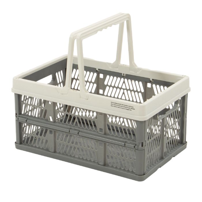 楽天市場】折りたたみコンテナ 取っ手付 Mブルー : ホームプラザナフコ