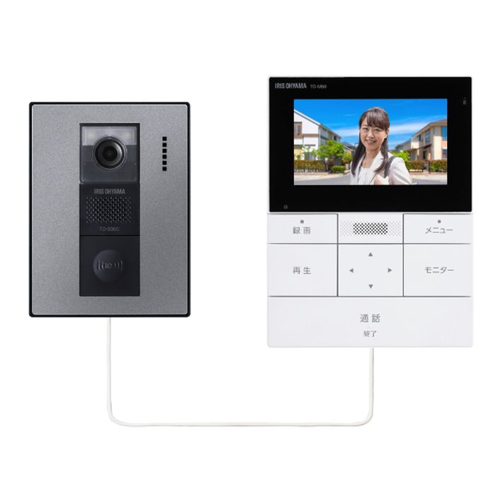 アイリスオーヤマ テレビドアホン TD-SM5030CT-BSH|ホームプラザナフコ店