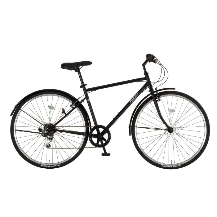 楽天市場】Feel sky アルミクロスバイク 700×32C 6段 マットブラック