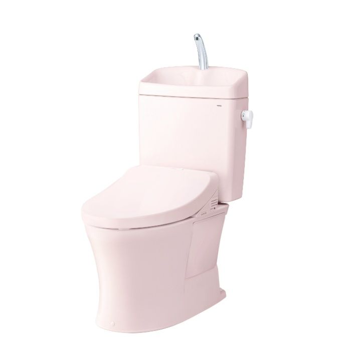 TOTO KQリモデル手洗有・ウォシュレットKM31セット パステルピンク CS232BM/SH233BA/KM31/SR2