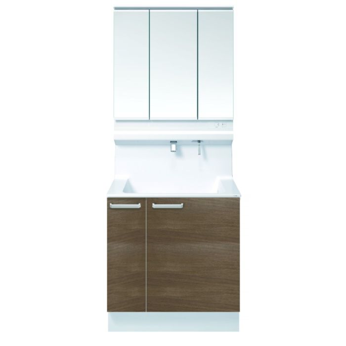 TOTO 洗面化粧台オクターブLite　W750　ワイド三面鏡　片引出 LDSF075BJGDN1+LMFS075A3GLC1G 74,140円