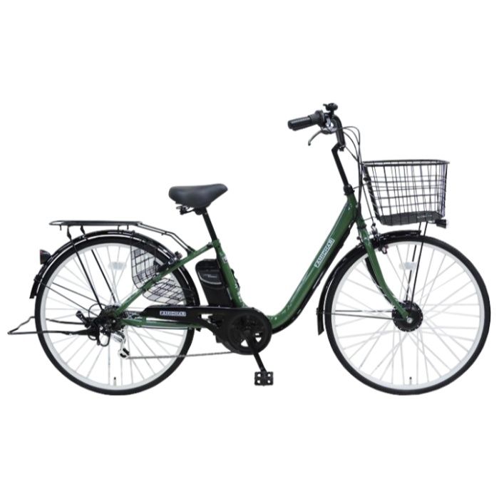 楽天市場】26 FAMICHARI（ファミチャリ） 電動軽快車 5.2Ah ブラック