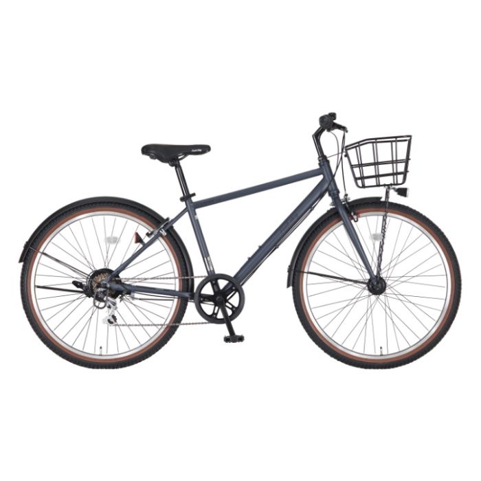 楽天市場】Feel sky パンクしにくい カゴ付クロスバイク27 6段LED