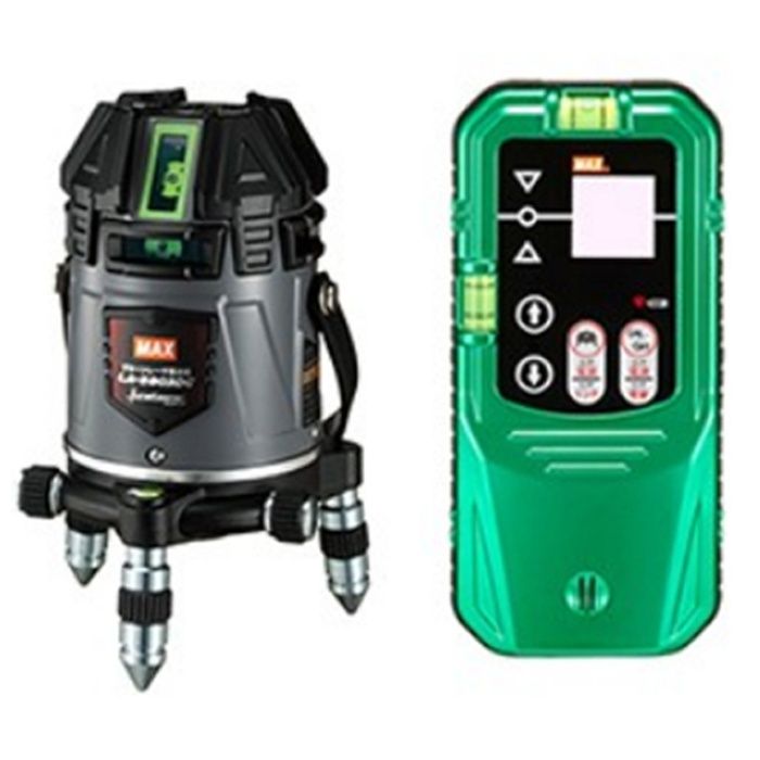 MAX 電子整準グリーンレーザ墨出器+受光器セット LA-S803DG-D｜ホームプラザナフコ店 82,775円
