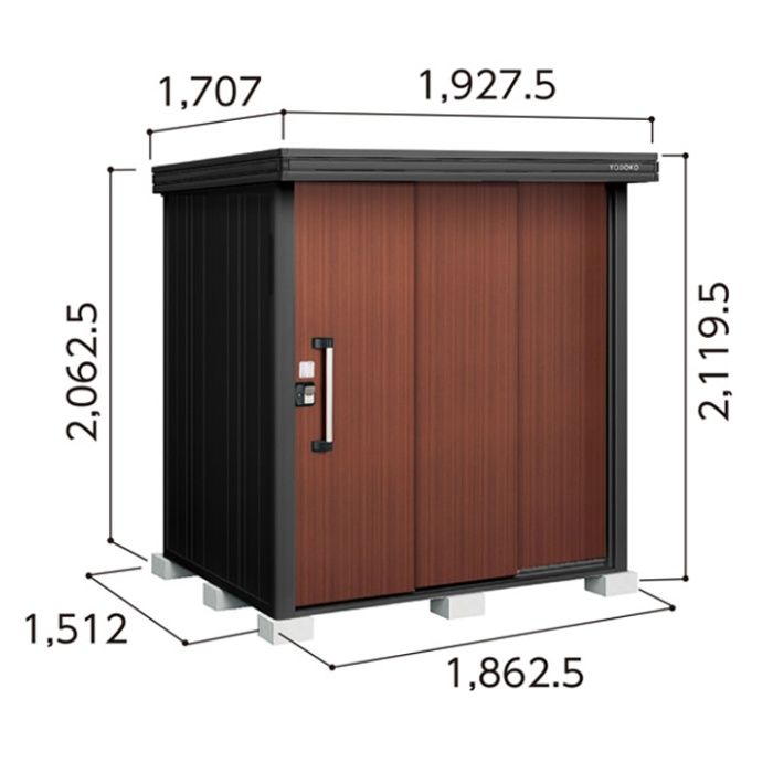 ヨドコウ ヨド屋根裏部屋BLACKエルモ【B容器に並べる】 間口1927.5粍 LMD-1815-BK（CW）