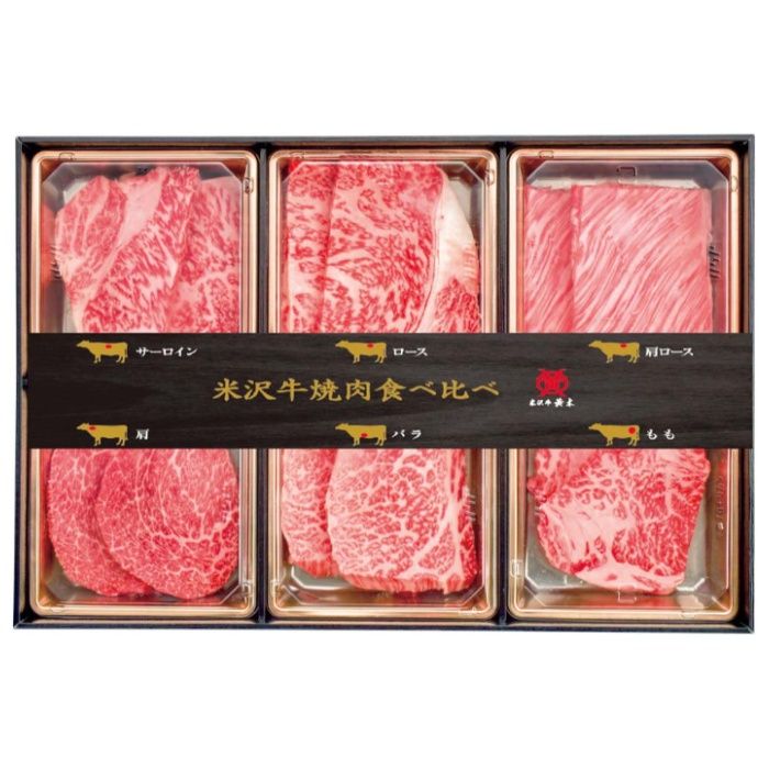 【YYT100N】【お中元】「米沢牛黄木」米沢牛 6種焼肉食べ比べ-承り締切：2026年7月29日｜ホームプラザナフコ店 7,884円