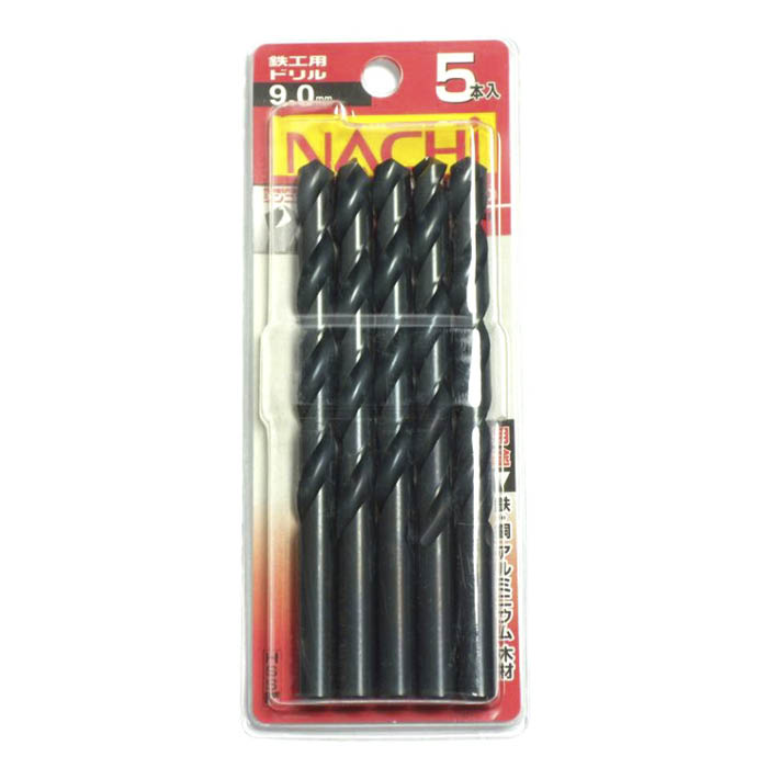 NACHI ナチ 鉄工用ドリル 5本入シンニング 9.0mm WP