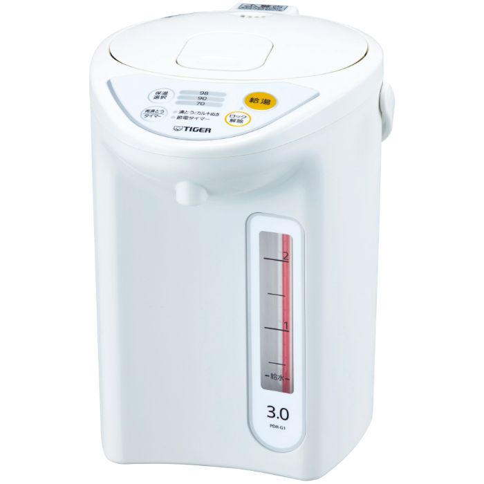 タイガー マイコン電動ポット3.0 PDR-G301W|ホームプラザナフコ店