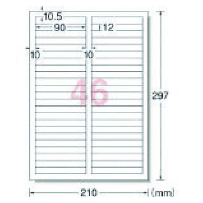 T 3M スリーエム エーワン TM上 ラベルシール プリンタ兼用 白修正タイプ 46面 12枚入 驚きの価格