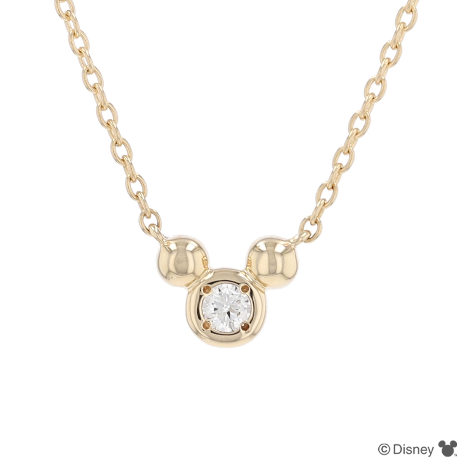 楽天市場】ディズニー ミッキー ダイヤモンド プチ ペンダント K18