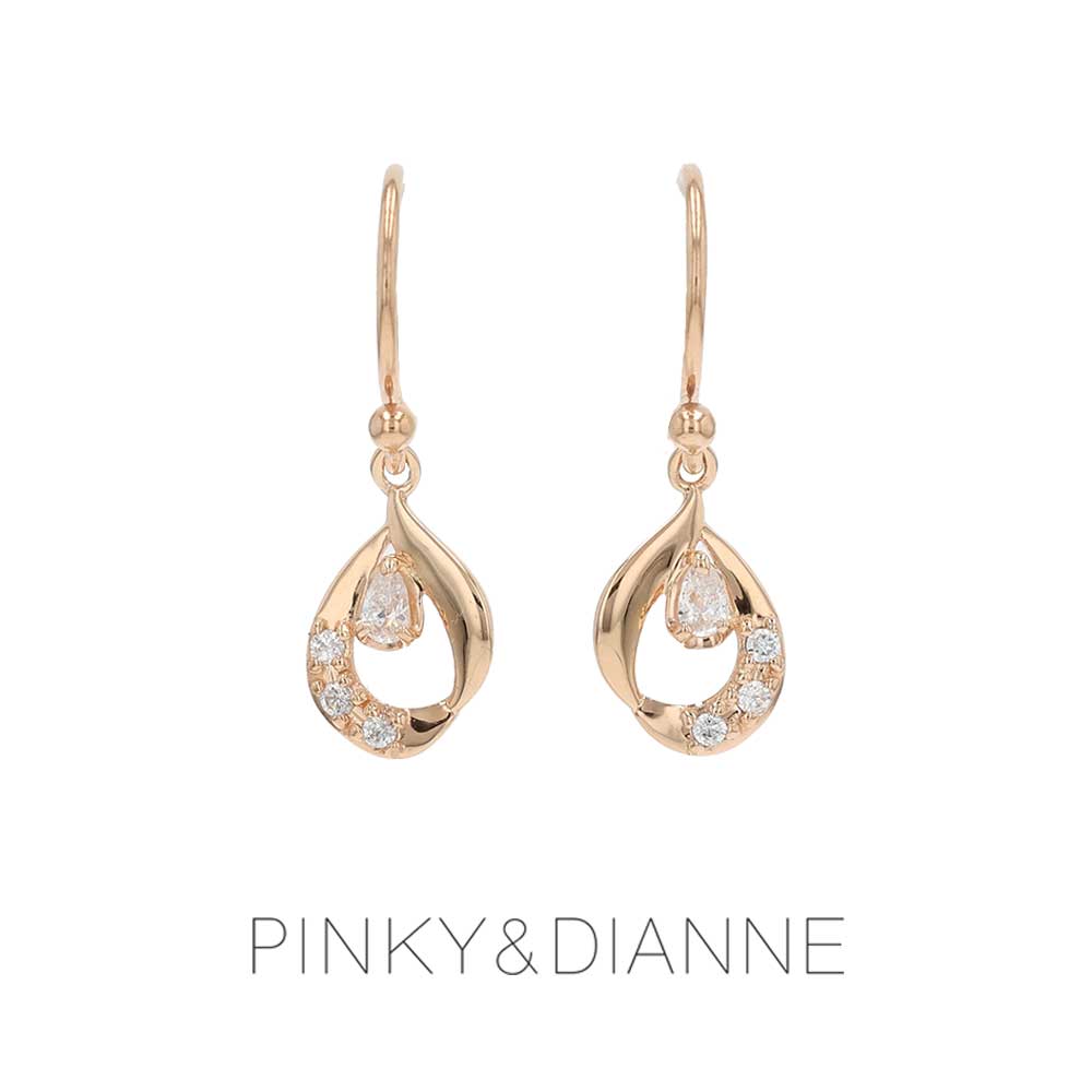 ピンキー&ダイアン PINKY&DIANNE シルバー ピアス キュービックジルコニア ドロップ (VPRPD52159) クリスマス