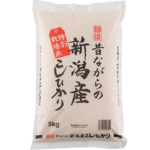 【産地直送】高田屋商店 昔ながらの新潟産こしひかり 5ｋｇ または 10ｋｇ 令和7年産新米 特別栽培米 特栽米 特栽 コシヒカリ 新潟 長岡 農薬・化学肥料5割削減 安心 安全 減農薬 精米機 プレゼント ギフト お祝い 内祝い お返し 景品