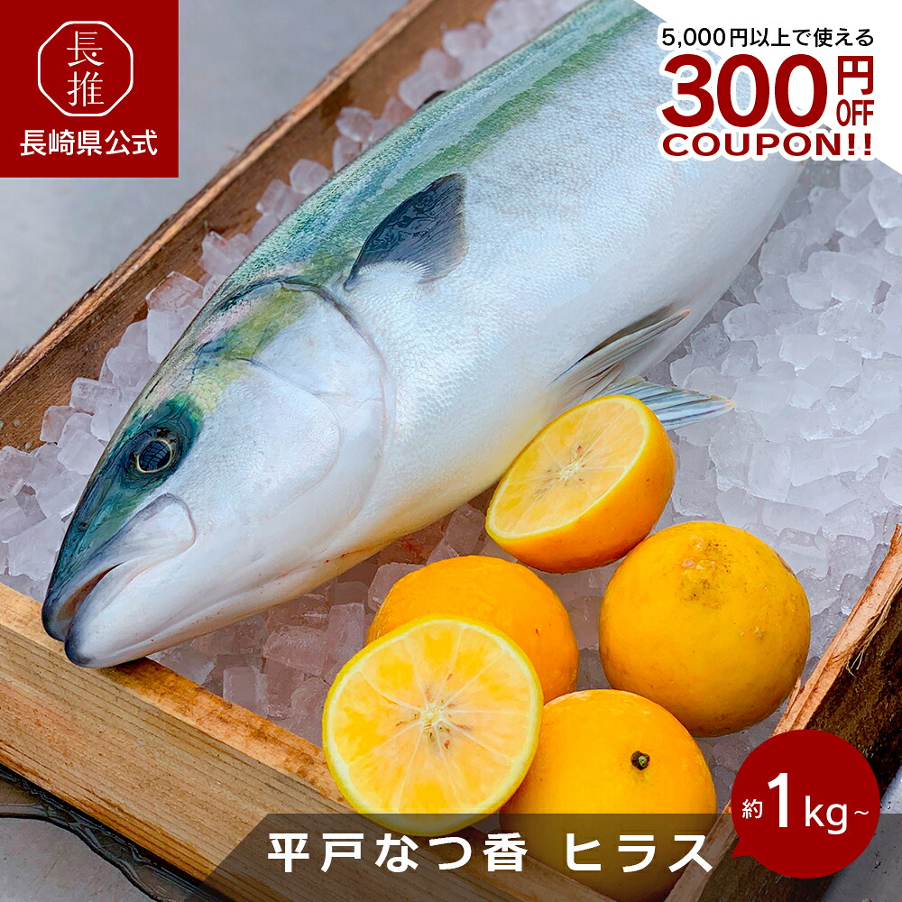 【ポイント5倍!7/19 20:00~7/26 01:59】【長崎県公式】坂野水産 平戸なつ香ヒラス 1本/三枚おろし(あら付)/半身(あら無)|【長崎県公式】ながおしセレクト