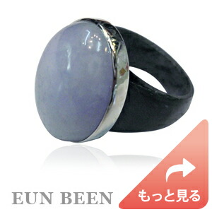 ラベンダー色のヒスイリング ＊ 5月 誕生石 翡翠 ひすい ヒスイ black jade 薄紫 黒 翡翠 カボションカット 純銀 シルバー ＊ サイズ指定 韓国ジュエリー アクセサリー ジュエリー EUNBEEN 恩彬 ウンビン［送料無料］