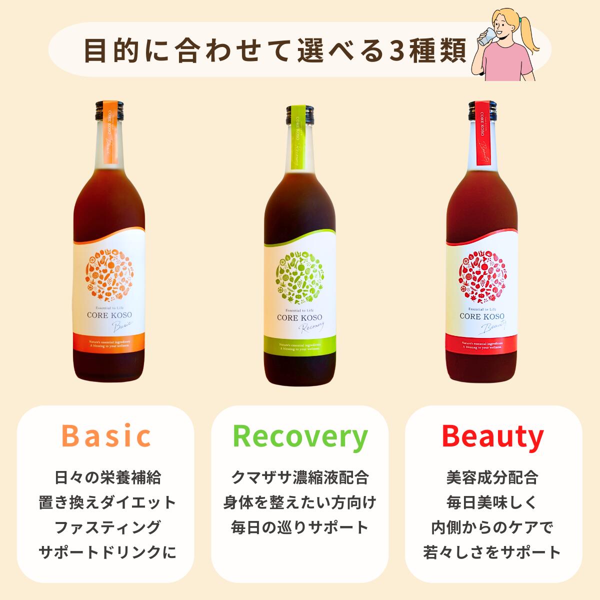 クーポンあり】CORE KOSO 酵素 ドリンク 保存料 着色料 香料 不