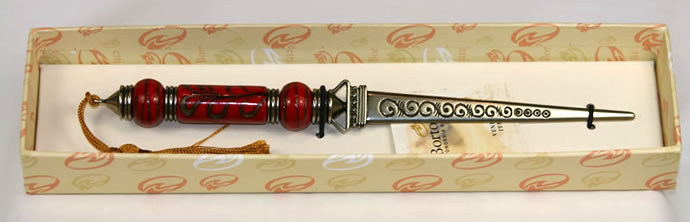 Nagasawa Stationery Center Venetian Murano Island Italy It Is Where You Can Enjoy An Elegant Venetian Murano Gl Letter Opener Spherical Designs Hand Up And Down On Points