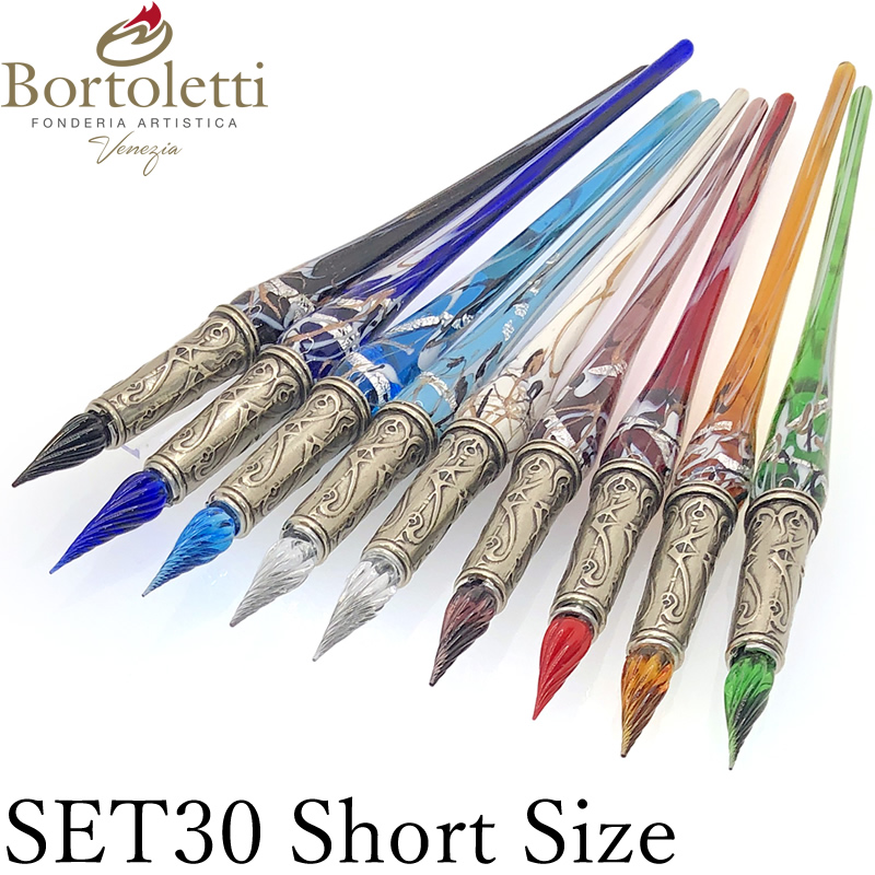 イタリア製 Bortoletti ボルトレッティ ガラスペン Murano Glass pen +