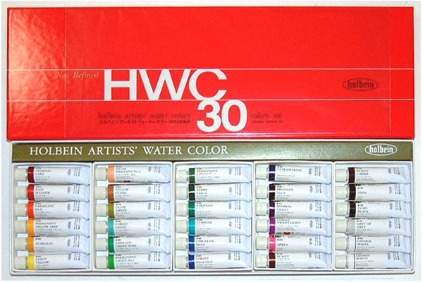 Holbein Watercolor Paints Color Chart