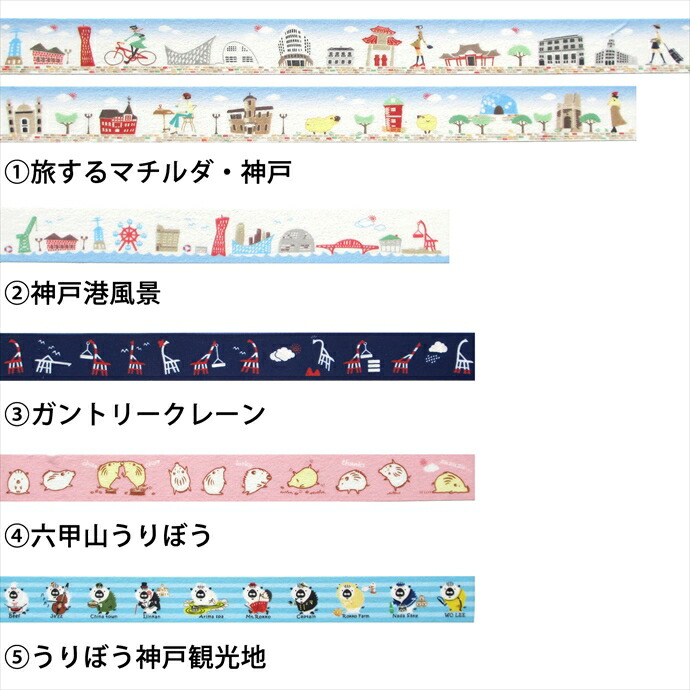 楽天市場】NAGASAWA オリジナルデザイン マスキングテープ Kobe Maste