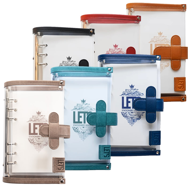 楽天市場】LETS クリアシステム手帳 ミニ6 ナチュラル/ブラック/レッド