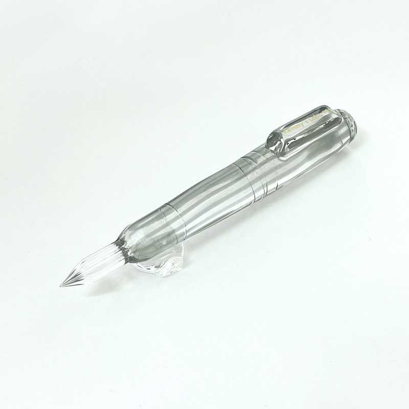 楽天市場】ケミーズラボ ガラスペン たん軸 ストライプ ピーコック F/M