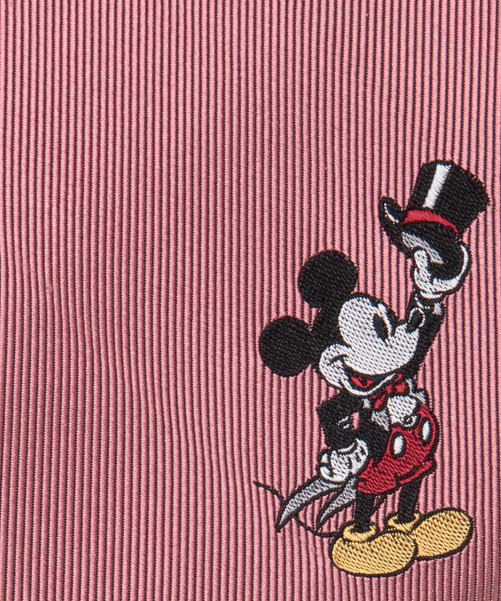 楽天市場 Disney Mickey Mouse ディズニー ミッキーマウス ワンポイントネクタイ ピンク 永島服飾オンライン楽天市場店