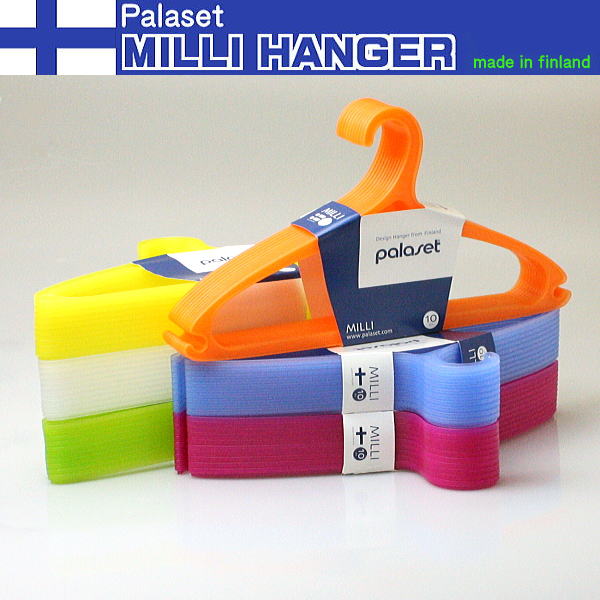 ハンガー 洗濯 シャツ用ハンガー カジュアルハンガー プラスチックハンガー セットハンガー 薄型 パラセット MILLI　ハンガー10本セット HANGER