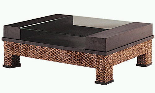 楽天市場】ウォーターヒヤシンス ガラステーブル W100【INDAH】インダ