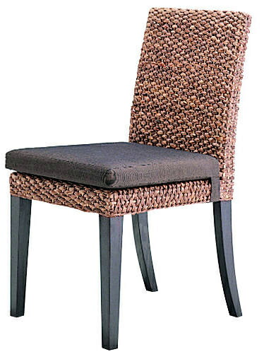 Nagi Water Hyacinth Dining Chair Modern Asian 2 Leg Set And Water Hyacinth Dining Chair Modern Asian 2 Leg Set And Custom Made