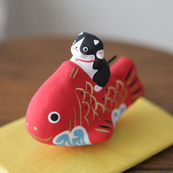 楽天市場】群馬県 伝統工芸品 高崎張り子縁起物 招き猫張り子猫（大