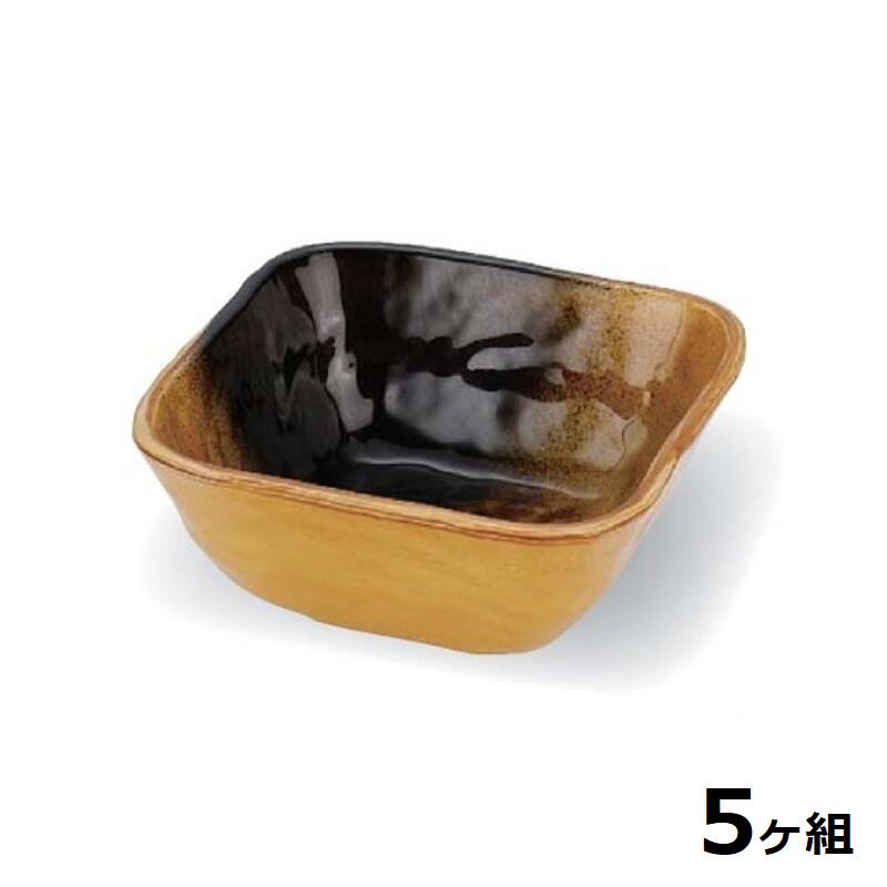 【送料無料】 【5個セット】 Shellmine シェルミン ( バイオマス食器 ) 角小鉢 100 角 小鉢 黄 瀬戸塗 10cm 180cc 食洗器対応 耐熱温度 200℃ 全面塗装品 非プラスチック 地球環境 エコ 日本製 国産 食器洗浄機 陶器 漆器 塗 食器 和食器 洋食器 飲食店 業務用｜うつわの店　和海　店