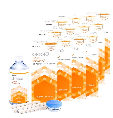 Cleadew オフテクス クリアデュー ハイドロ:ワンステップ 28日分 4週間パック 360ml 12箱セット|天六なごみ店