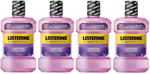 まとめ買い医薬部外品 薬用リステリン マウスウォッシュ トータルケアプラス 1000mL×4個