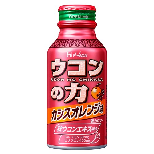 ハウスウェルネスフーズ ウコンの力 カシスオレンジ味 100ml×60本(クルクミン30mg・ビサクロン400μg配合)