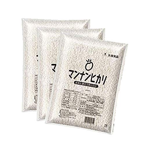 まとめ買い大塚食品 マンナンヒカリ [１ｋｇ×３袋] カロリー調整お米 1キログラム (x 3)